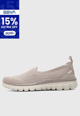 Tenis SKECHERS Graceful -  Breezestep Taupe Skechers