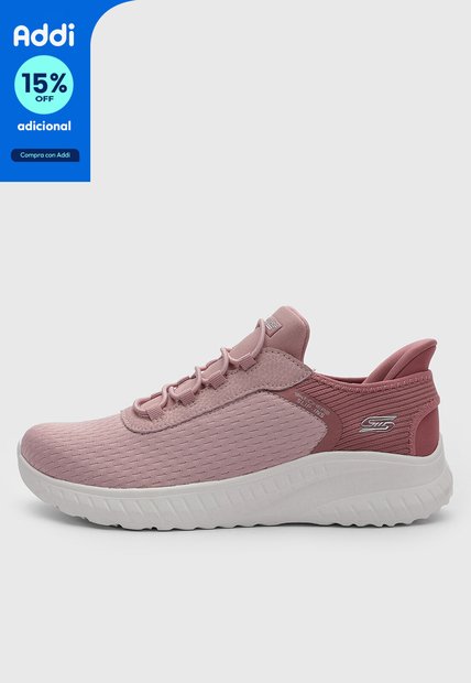 Tenis Lifestyle Skechers Bobs Sports Squad Rosa