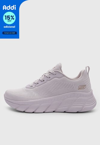 Tenis Lifestyle Skechers Bobs Flex  Lila Skechers