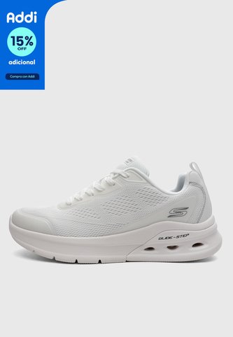 Tenis Lifestyle SKECHERS Bobs Arc Waves 2.0 - Class Rank Blanco Skechers