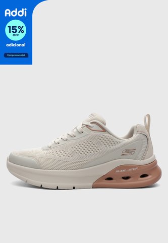 Tenis Lifestyle SKECHERS Bobs Arc Waves 2.0 - Class Rank Beige Skechers