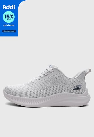 Tenis Training SKECHERS Bobs Moda Flex Gris Claro Skechers