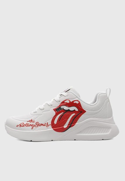 Tenis Lifestyle Blanco-Rojo SKECHERS Uno Lite - Rolling Stones
