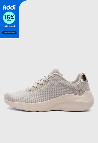Tenis Lifestyle SKECHERS Bobs Squad Waves - Current Look Beige Skechers