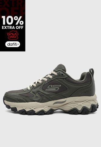 Tenis SKECHERS Arch Fit Akhidime - Rindge Verde Oliva Skechers