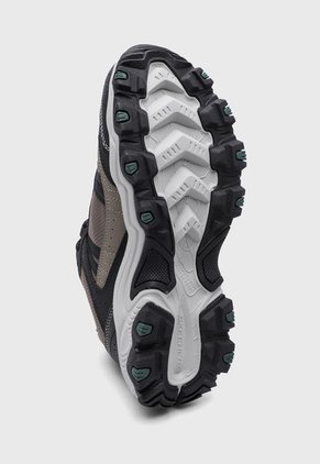 Tenis Outdoor Negro-Marrón-Gris Skechers Stamina AT - Upper Stitch