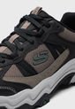 Tenis Outdoor Negro-Marrón-Gris Skechers Stamina AT - Upper Stitch de Skechers