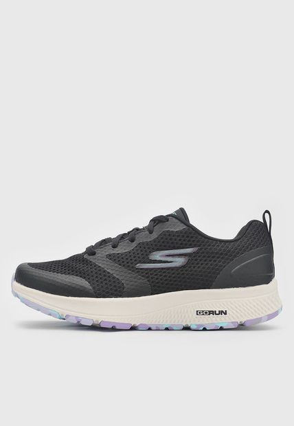 Tenis Running Negro-Lila-Celeste Skechers Go Run Consistent-Stamina