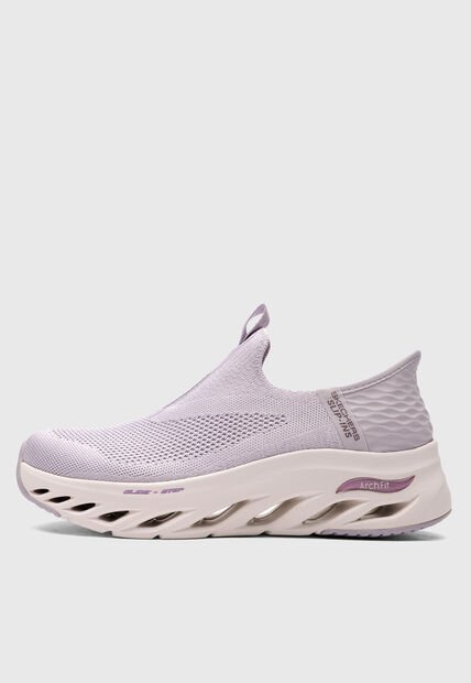 Tenis Lifestyle SKECHERS Arch Fit Glide Step - New League Lila