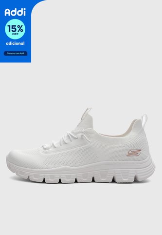Tenis Lifestyle SKECHERS Moda Bobs B Lite - Slight Flex Blanco Skechers