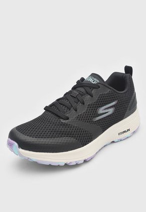 Tenis Running Negro-Lila-Celeste Skechers Go Run Consistent-Stamina