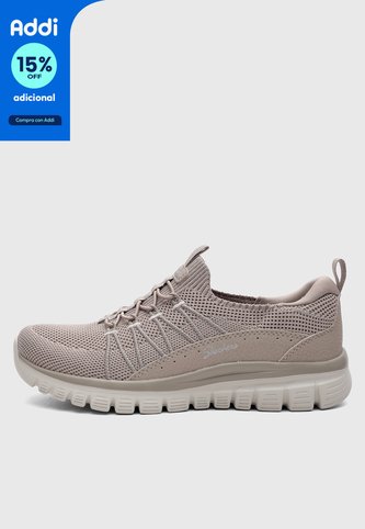 Tenis Lifestyle SKECHERS Graceful - Picture Perfect Taupe Skechers