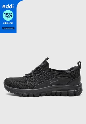 Tenis Lifestyle SKECHERS Graceful - Picture Perfect Negro Skechers