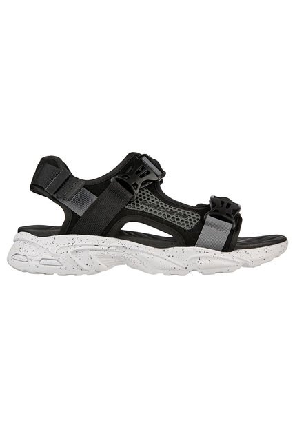 Sandalias Lifestyle Skechers Stamina - Negro - Blanco