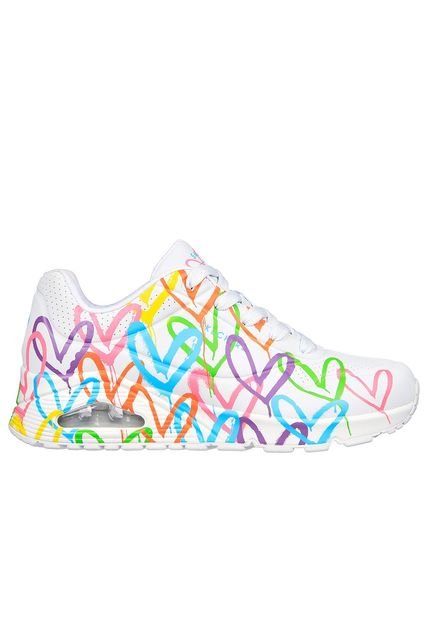 Tenis Skechers Uno - Highlight Love Color Blanco - Multicolor Para Mujer