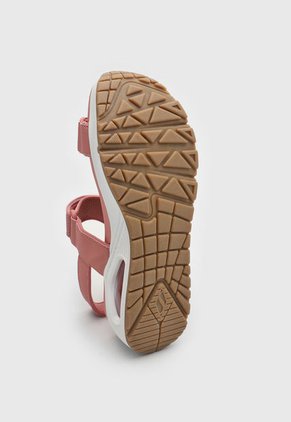 Sandalia Tacón Corrido Rosa-Blanco-Miel Skechers