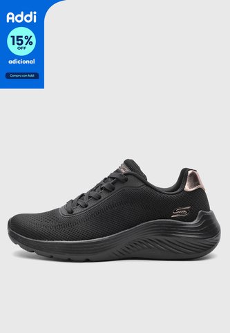 Tenis Lifestyle SKECHERS Bobs Squad Waves - Current Look Negro Skechers