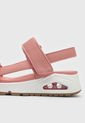 Sandalia Tacón Corrido Rosa-Blanco-Miel Skechers de Skechers