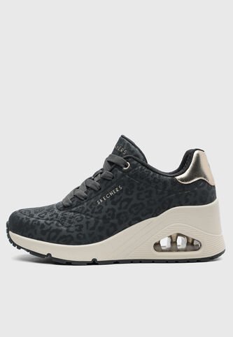 Tenis Lifestyle  SKECHERS Uno Wedge Negro Skechers
