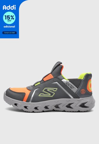 Tenis Lifestyle SKECHERS Hypno-Flash 2.0 Gris Skechers