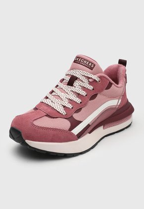 Tenis Lifestyle Rosa-Palo Rosa-Blanco Skechers Halos - Infinite Jogger