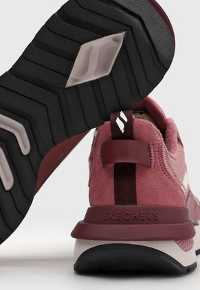 Tenis Lifestyle Rosa-Palo Rosa-Blanco Skechers Halos - Infinite Jogger