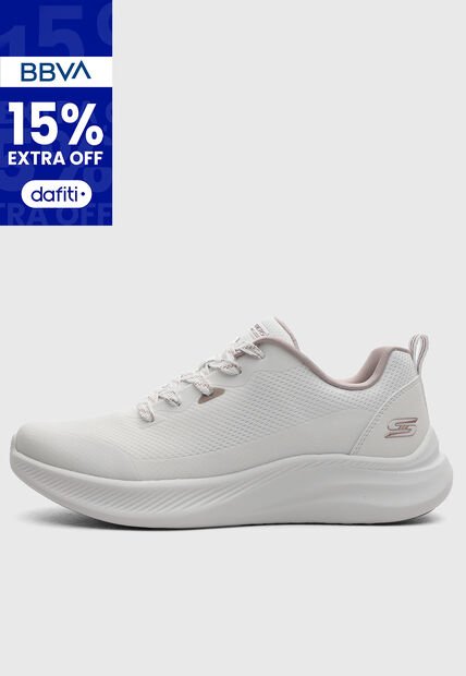 Tenis SKECHERS Bobs Moda Flex Blanco