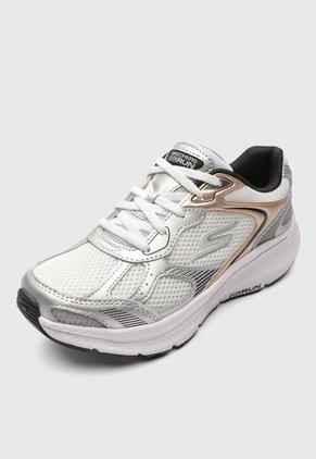Tenis Running Blanco-Plateado-Oro Rosa SKECHERS Go Run Consistent 2.0 - Volt