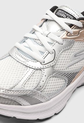 Tenis Running Blanco-Plateado-Oro Rosa SKECHERS Go Run Consistent 2.0 - Volt