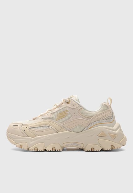 Tenis Trail Rosa Crema-Beige SKECHERS D'Lites Hiker - Echo Lake