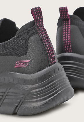 Tenis Lifestyle Negro-Magenta Skechers Bobs Sport B Flex Hi - Leveled Ground