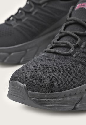 Tenis Lifestyle Negro-Magenta Skechers Bobs Sport B Flex Hi - Leveled Ground