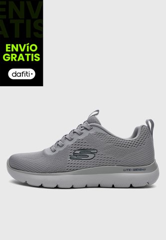 Tenis Running SKECHERS Summits Gris Skechers