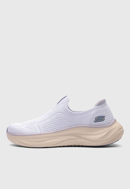 Tenis Lifestyle Blanco-Beige-Lila SKECHERS Skech Cloud - Soft Serenity