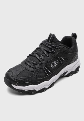 Tenis Outdoor Negro-Blanco Skechers Stamina AT