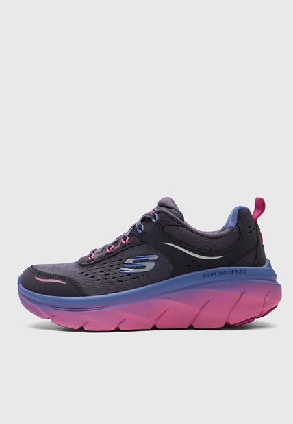 Tenis Walking Violeta-Multicolor SKECHERS D'Lux Walker 2.0 - Neón Sites