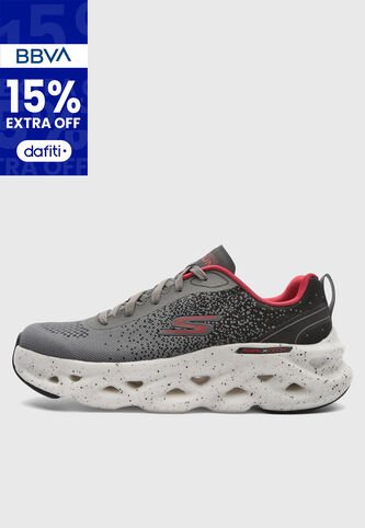 Tenis SKECHERS GO Run Swirl Tech Gris Skechers