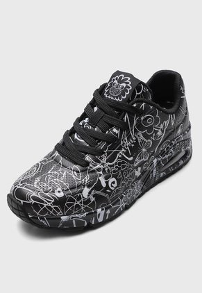 Tenis Lifestyle Negro-Blanco Skechers Street Uno - x Vexx