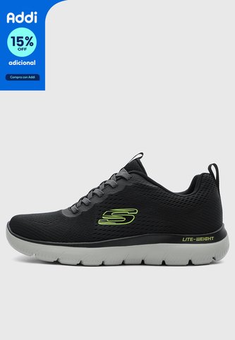 Tenis Lifestyle SKECHERS Summits - Eckler Negro Skechers