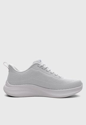 Tenis Training SKECHERS Bobs Moda Flex Gris Claro