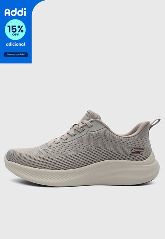 Tenis Lifestyle SKECHERS Bobs Moda Flex Taupe Skechers