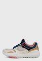 Tenis Beige-Blanco-Azul Skechers Monster de Skechers