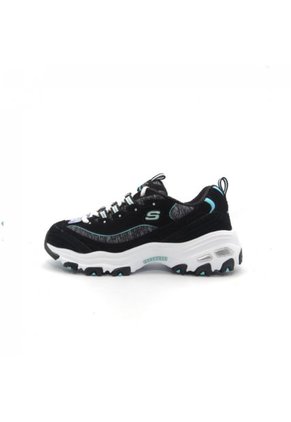 TENIS SKECHERS DLITES-ME TIME BLACK/TURQUOISE
