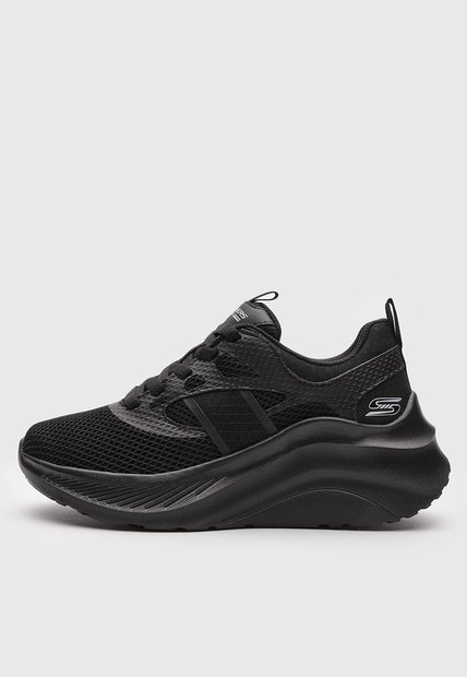 Tenis Lifestyle SKECHERS BOBS Chaos Hi - Dazzling Glint Negro