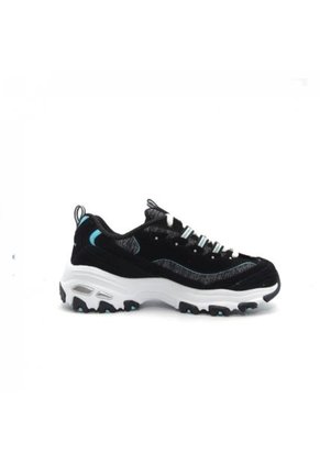TENIS SKECHERS DLITES-ME TIME BLACK/TURQUOISE