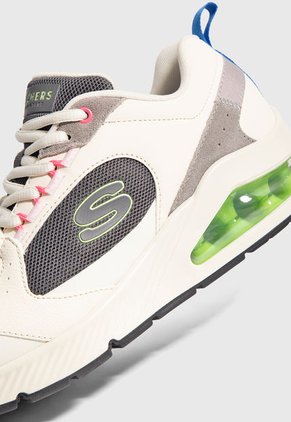 Tenis Lifestyle Beige-Gris-Azul Skechers Uno 2 - Chinchillin