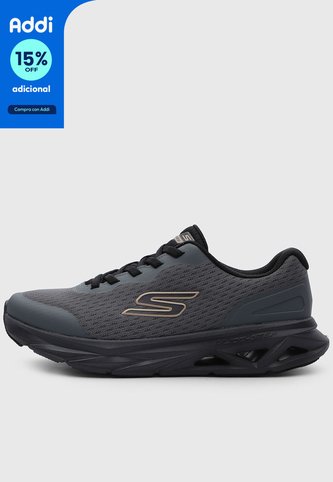 Tenis Running SKECHERS Glide-Step Vortex Gris Skechers