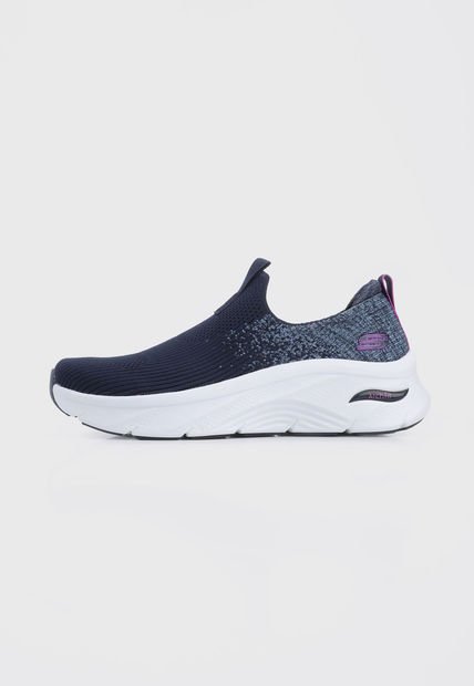 Tenis Training Azul Navy-Blanco-Fucsia Skechers Key Journey