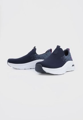 Tenis Training Azul Navy-Blanco-Fucsia Skechers Key Journey