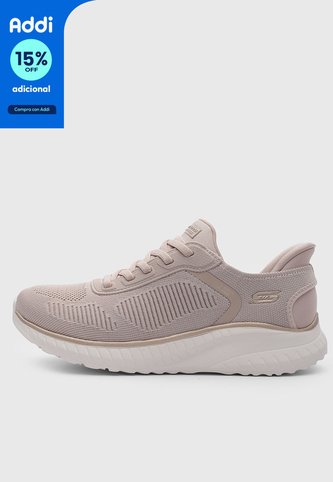 Tenis Lifestyle SKECHERS BOBS Squad Chaos - Current Muse Taupe Skechers